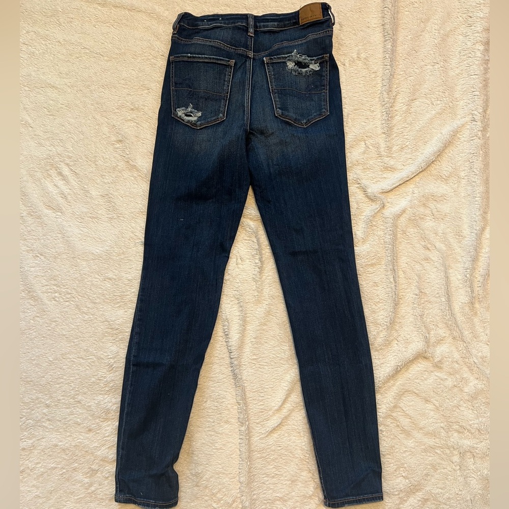 American Eagle Highest Hi Rise Ripped Jeans - Picture 2 of 3